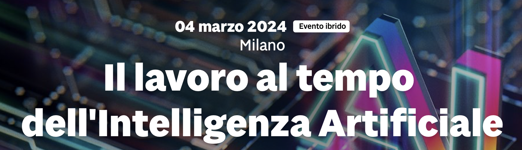 Il lavoro al tempo  dell'Intelligenza Artificiale